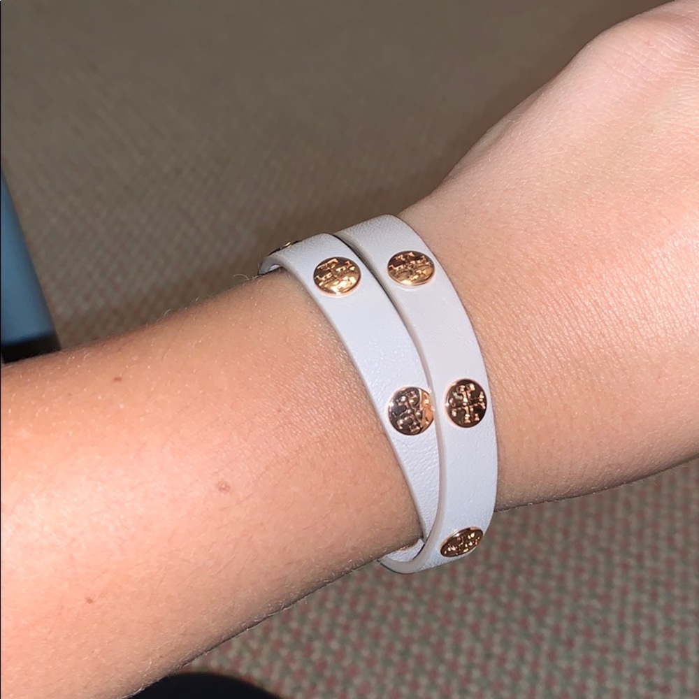 Pink Tory Burch wrap bracelet